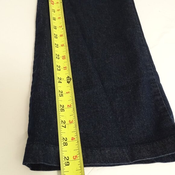 Lee Regular Fit Mid Rise Flex Motion Trouser Jeans Women Size 10 30" Dark Wash - Picture 9 of 10